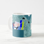 Aangepaste verpleegstraten in Blauwgroen Koffiemok (Voorkant links)