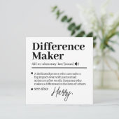 Aangepaste Verschil Maker, Cadeau voor Mentor Waar (Staand voorkant)