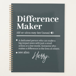 Aangepaste Verschil Maker, Cadeau voor Mentor Waar Planner