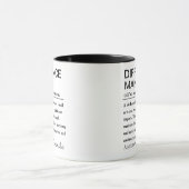 Aangepaste Verschil Maker Definitie Koffie Mok (Midden)