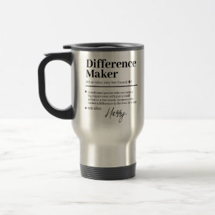 Aangepaste Verschil Maker, Geschenk voor Mentor Wa Reisbeker