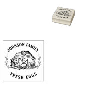 Aangepaste Verse Eieren Familie | Boerderij Hen |  Rubberstempel (Gestempeld)