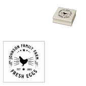 Aangepaste Verse Eieren Familie | Boerderij Hen | Rubberstempel (Gestempeld)