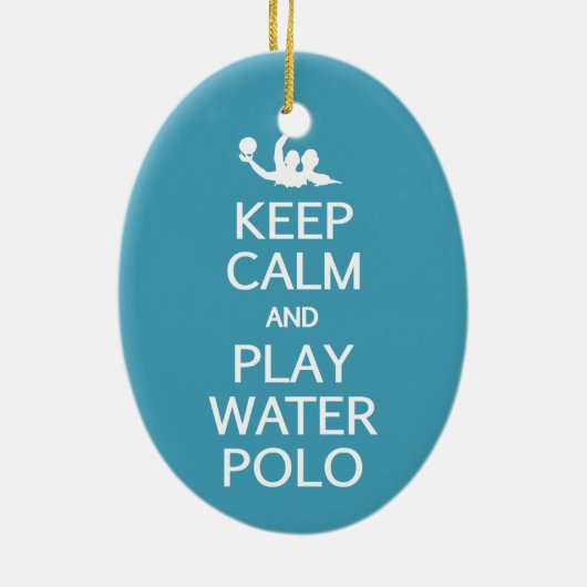 Aangepaste versiering kalm houden en water afspele keramisch ornament (Achterkant)