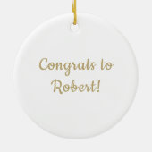 Aangepaste versiering keramisch ornament (Achterkant)