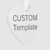 Aangepaste versiering met acrylkerst voor kerstmis ornament (voorkant)