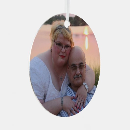 Aangepaste versiering metalen ornament (Voorkant Rechts)