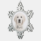 Aangepaste versiering tin sneeuwvlok ornament (Rechts)