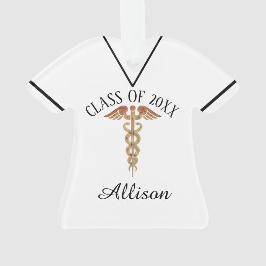 Aangepaste versiering van het Afstuderen van de ve Ornament (achterkant)