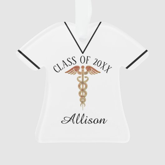 Aangepaste versiering van het Afstuderen van de ve Ornament (voorkant)