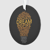 Aangepaste versiering voor Inspirerend lamp Ornament (voorkant)