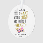 Aangepaste versiering voor lerarenwaardering Typog Ornament (voorkant)