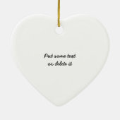 Aangepaste versiering voor vrede keramisch ornament (Achterkant)