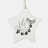 Aangepaste versiering voor vrede keramisch ornament (Rechts)