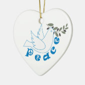 Aangepaste versiering voor vrede keramisch ornament (Links)