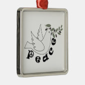 Aangepaste versiering voor vrede metalen ornament (Rechts)