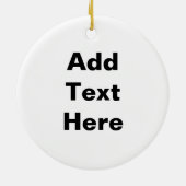 Aangepaste versieringen Santas Gym Keramisch Ornament (Achterkant)