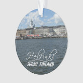 Aangepaste versieringen van HELSINKI Finland Ornament (voorkant)