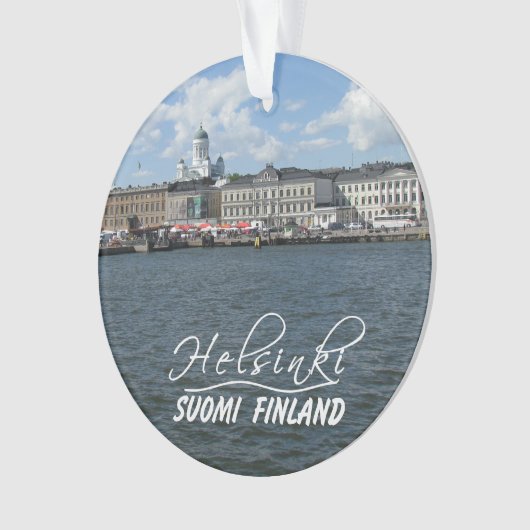 Aangepaste versieringen van HELSINKI Finland Ornament (voorkant)