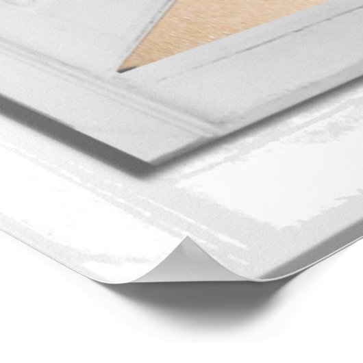 Aangepaste Vertical Beach en Ocean Window Uitzicht Poster (Hoek)