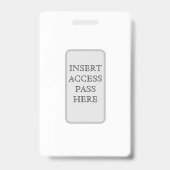 Aangepaste verticale ID-badge Badge (Achterkant)
