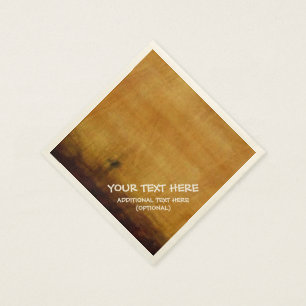 Aangepaste Verweerde Houten Graan Look Servetten