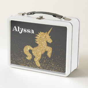 Aangepaste verwisselbare naam Unicorn Lunchbox