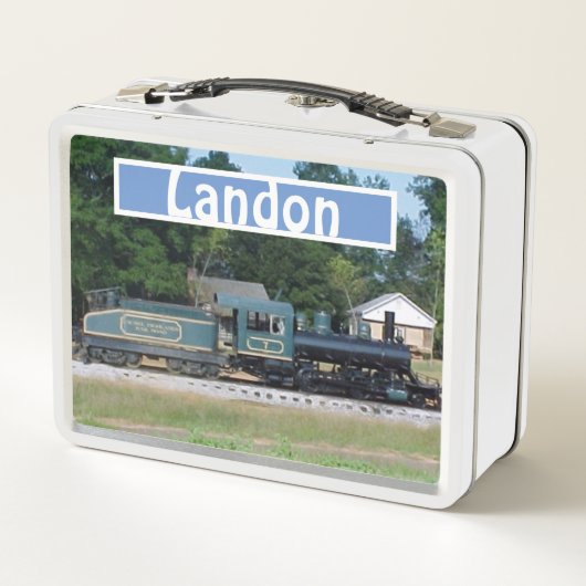 Aangepaste verwisselbare naamtrein Metaal Lunchbox (Achterkant)