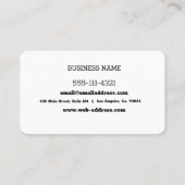 Aangepaste verzenddoos visitekaartje (Achterkant)