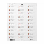 Aangepaste verzendlabels etiket (Full Sheet)