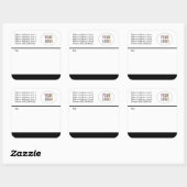 Aangepaste verzendlabels Logo Retouradres Vierkante Sticker (Vel)