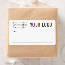 Aangepaste verzendlabels met Logo van bedrijf