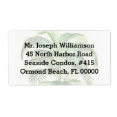 Aangepaste verzendlabels voor potpalmboom etiket (Voorkant)