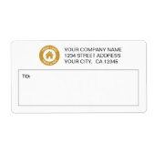 Aangepaste verzendlabels voor zakelijke Logo Etiket (Voorkant)