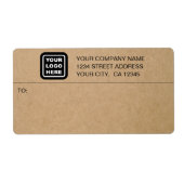 Aangepaste verzendlabels voor zakelijke Logo Etiket (Voorkant)