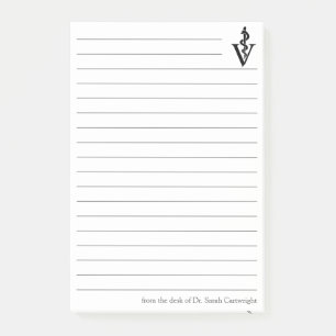 Aangepaste Veterinaire Kantoor Dierenarts Caduceus Post-it® Notes