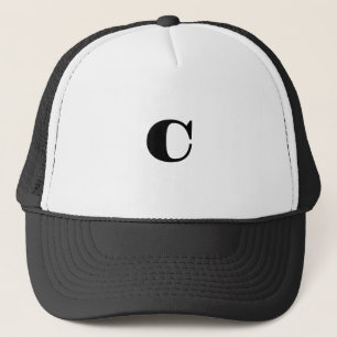 Aangepaste vette C beginletter Mooie Outdoor-Cap S Trucker Pet
