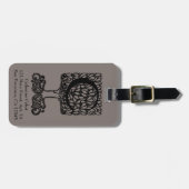 Aangepaste Victoriaans monogram letter C Bagagelabel (Voorkant horizontaal)