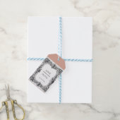 Aangepaste Victoriaans Scroll Lijst servet - bruil Cadeaulabel (Met Touw)