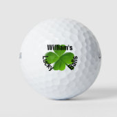Aangepaste vier lef-klaver Lucky Golfballen (Voorkant)