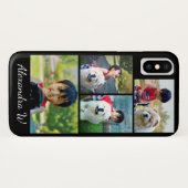 Aangepaste vier persoonlijke foto-collage Case-Mate iPhone case (Achterkant (horizontaal))