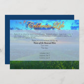 Aangepaste viering van levensuitnodigingen kaart (Voorkant / Achterkant)