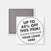 Aangepaste vierkante magneet - 45% OFF Bulk Kopen  (Voorkant / Achterkant)