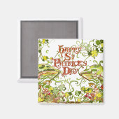 Aangepaste vierkante magneet | St. Patty's Day (Voorkant / Achterkant)