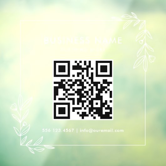 Aangepaste vierkante zakelijke QR-code sticker voo (Vel 3)