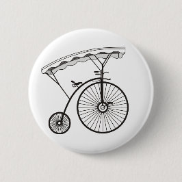 Aangepaste villager-penningkaart voor bv&w-kunst ronde button 5,7 cm