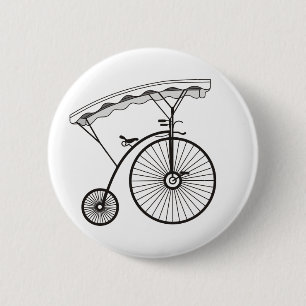 Aangepaste villager-penningkaart voor bv&w-kunst ronde button 5,7 cm