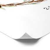 Aangepaste vingerafdruklep, gastboekalternatief poster (Hoek)