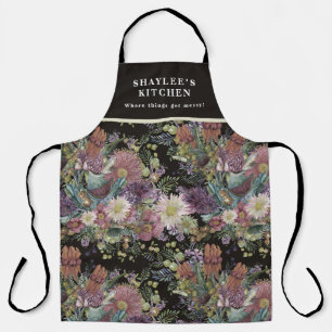 Aangepaste Vintage Australische Wilde Bloemen Schort