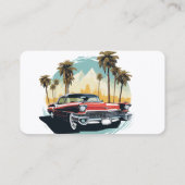 Aangepaste Vintage Auto Visitekaartje (Achterkant)